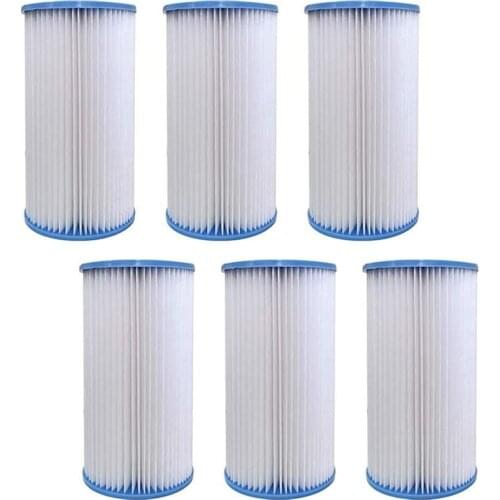 Practical Type a Replacement Filter Cartridge Compatible for INTEX Pools, Replacement Filter Cartridge for 29000, 6 Pack