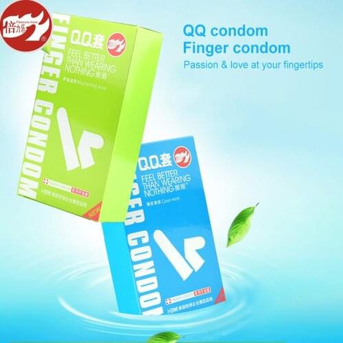 Beilile 10PCs Couple Sex Mint Finger Condom G-Spot Orgasm Ultra Thin Female Sleeve Small Condoms Adult Sex Toy Set For Women