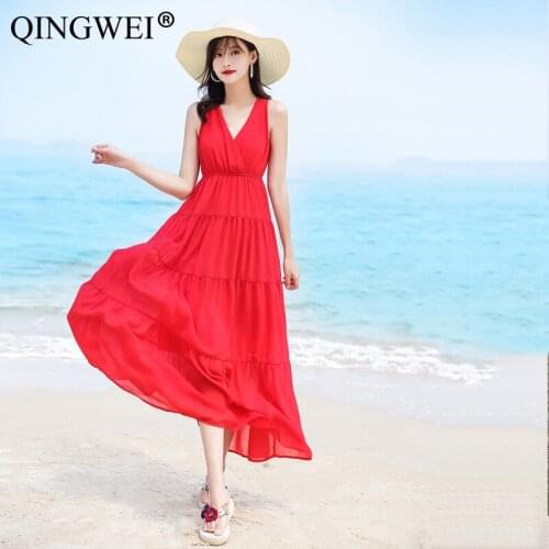 Womens Beach Dresses QINGWEI China