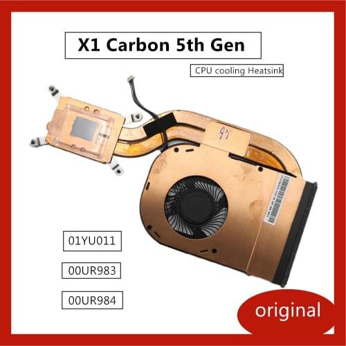 For Lenovo Thinkpad X1 Carbon 5th Gen laptop CPU cooling Heatsink&Fan FRU 01YU011 00UR983 00UR984