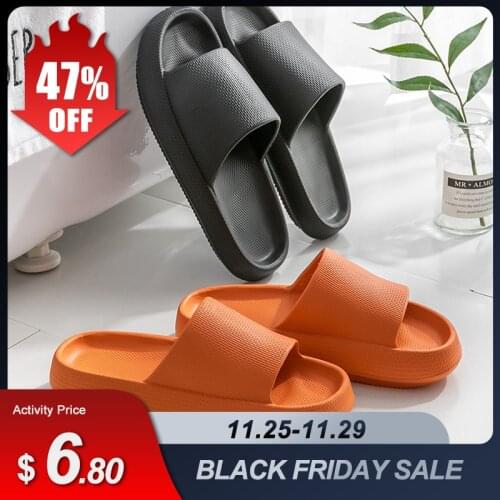 Mosodo Slippers for Women Men Extra Thick Shower Slipper Non-slip Bathroom Slipper EVA Quick Drying Flip Flop Indoor Home Sandal