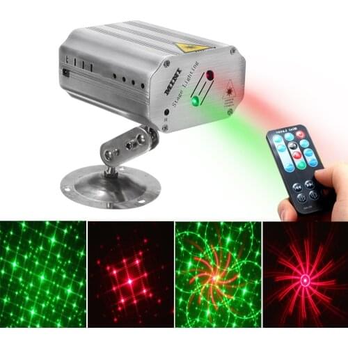 LED Laser Projector Disco Light Voice Control Music Rhythm Flash Light DJ Disco Stage Light Wedding Birthday Party DJ Stage Lamp