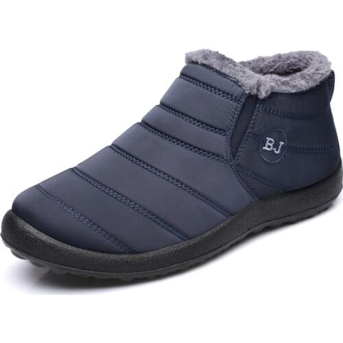 Warm Winter Shoes Men Velvet Plush Walking Sneakers Fashion Outdoor Cotton Shoes Women Anti-Skid Snow Boots for Cold Weather