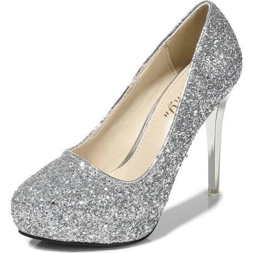 2021 New Women Pumps Stiletto High Heels 12cm Waterproof Hhigh Platform Pointed Single Shoes Sexy Dating Party Pumps Female