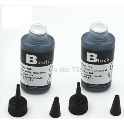 2X 100ml T1361 Refill Dye ink for Epson Workforce K101 K201 K301 inkjet printer