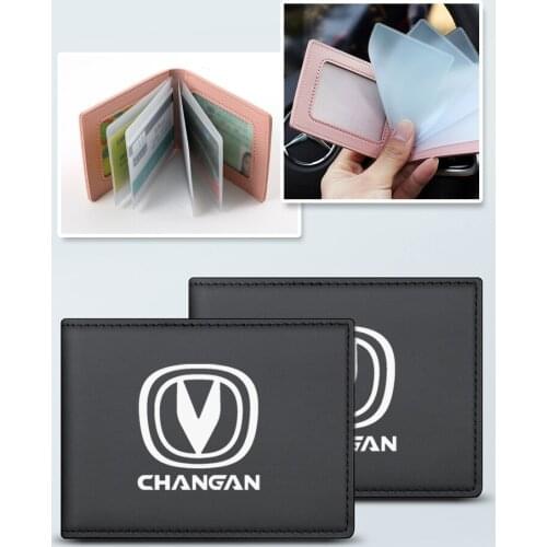 Car Premium Hand-Woven Leather Card Holder For Changan CS55 CS75 CS35 CS95 Accessories Car Styling