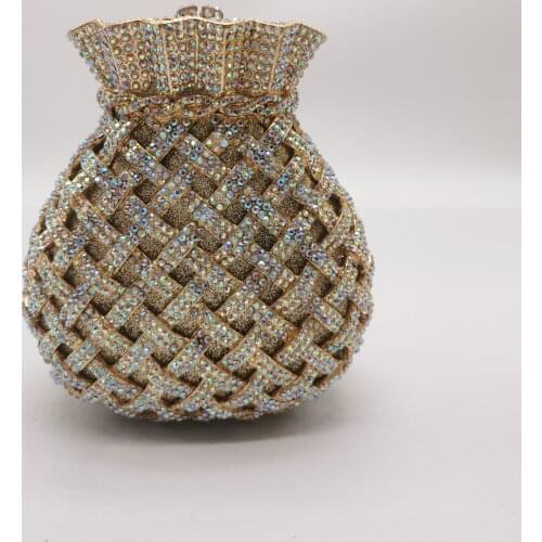 Elegant Women Evening Bag Clutch Bags For Wedding Cocktail Party Bridal Crystal Clutches Bags Wallet Purses Handbags Handbag