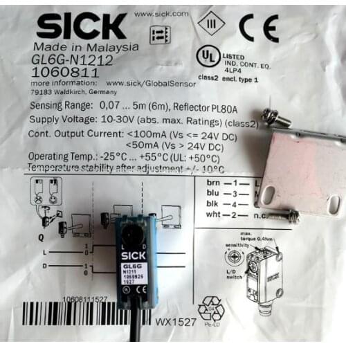 GL6G-N1212 GL6G-N1211 Sick Photoelectric Switch Sensor 100% New Original