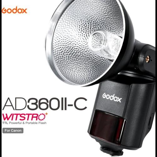 Godox Witstro AD360II-C TTL 360W GN80 Powerful Speedlite Flash Light For Canon 5DSR 1DX II 1D 5DII 5DIII 50D With PB960 Battery