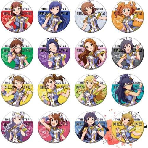 THE IDOLM@STER Anime Idolmaster Million Live! Game Badge Lumiere Papillon Ver. Metal Badge Brooch Pins