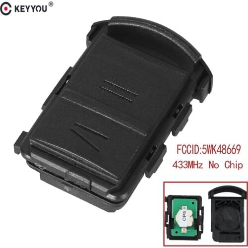 KEYYOU 2B 433Mhz 5WK48669 Remote Control Key Smart Car Key for Vauxhall for Opel Corsa C Meriva Tigra Combo Van without Blade