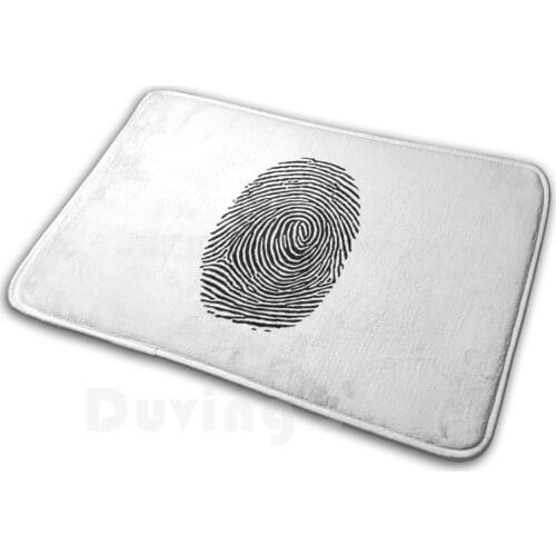 Fingerprint Csi Crime Scene Mat Rug Carpet Anti-Slip Floor Mats Bedroom Fingerprint Forensic Forensics Csi Detective Police