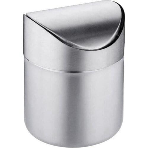 Mini Trash Can for Desk with Lid Desktop Trash Can Small Tiny Countertop Trash Bin Can for Office Bathroom Kitchen