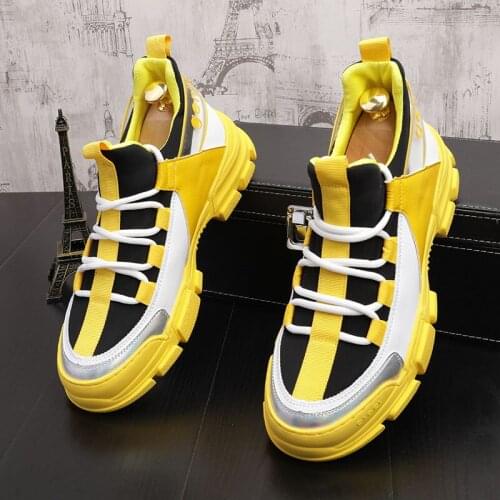 NEW Mens Luxury casual shoes hip hop punk Leisure shoes High quality high-tops Thick Bottom loafers Luxury sneakers A1