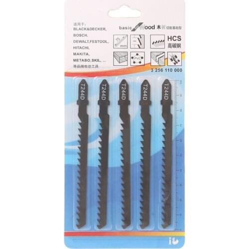 5Pcs Alloy Steel Hacksaw Jig Saw Blade Set Cutting Tools For Wood Sheet Panels