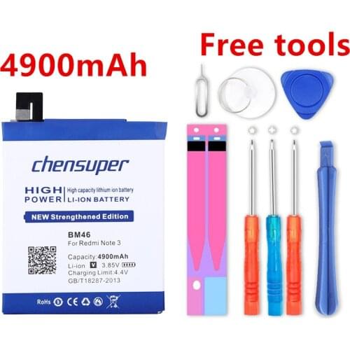 NEW 4900mAh BM46 Battery Use for Xiaomi Redmi Note 3 battery Xiaomi redmi Note 3 pro Note 3 Prime