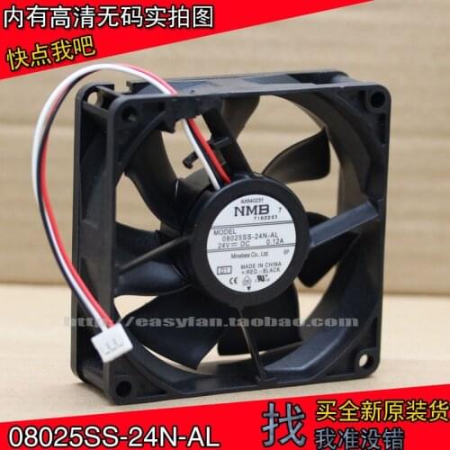NEW NMB-MAT NMB 08025SS-24N-AL 8cm8025 24V 0.12A cooling fan