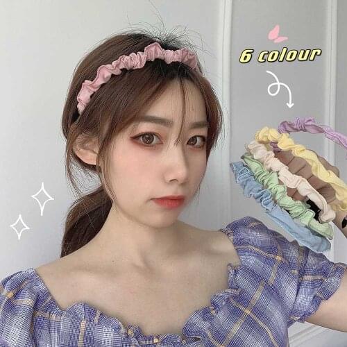 2021 Summer Colorful Thin Simple Hairband Women Girls Sweet Headband Hair Hoop Bands Cute Fashion Hair Accessories Headdress