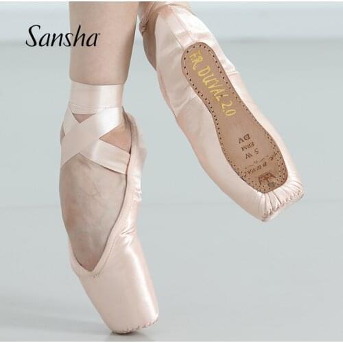 Sansha The Updated 2.0 Version FRD Profession Pointe Shoes With 4 Different Strength Ballet Dance Pointe Shoes FRD 2.0