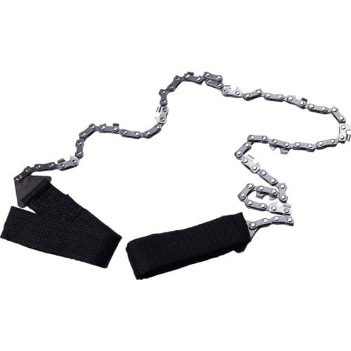 Hand Chain Saw Emergency Outdoor Survival Pocket Chainsaw Camping Folding Saw 65cm