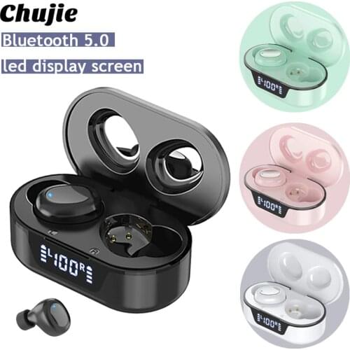 TW16 TWS Wireless Bluetooth Headphones Stereo Music Earphones LED Display Touch Control For Iphone Huawei Xiaomi Sports Headsets