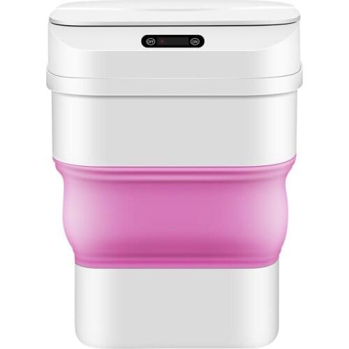 Intelligent Trash Can Automatic Sensor Dustbin Smart Sensor Electric Waste Bin Home Rubbish Can For Kitchen Bathroom Garbage