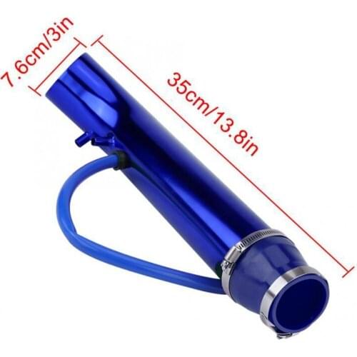 76mm Air Intake Pipe Cold Air Inlet Duct Tube Kit with Rubber Hose for Connect Filter High Air Flow