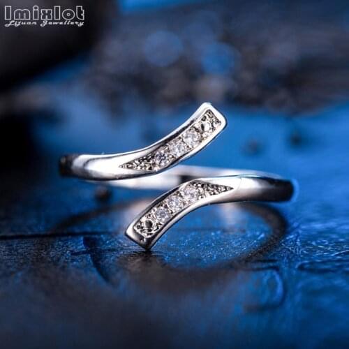 Fashion Crystal Opening Adjustable Finger Toe Ring For Women Fashion Wedding Party Jewelry Gift