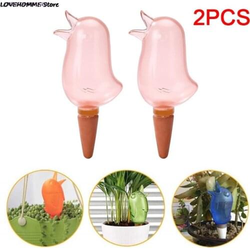 1/2pc Garden Automatic Watering Tool Cute Birds Indoor Drip Irrigation Watering System Kit Potted Plant Waterers Spike For Plant