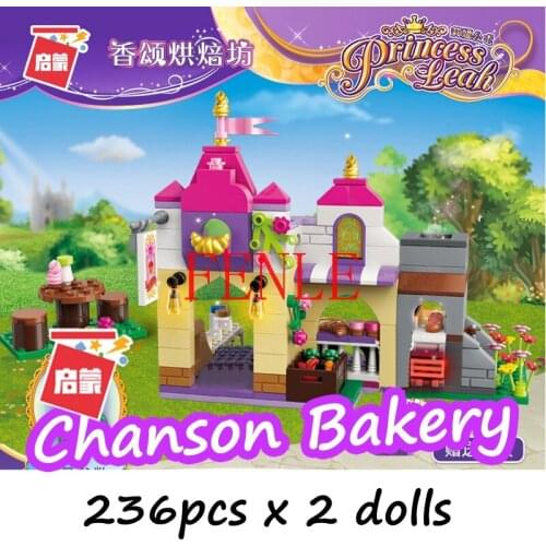 Enlighten 1set castle Girl Friends Princess Building Blocks 236pcs DIY Educational Bricks Compatible with Toys Gift For Children