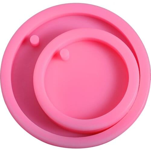 2 pcs Silicone Bone Round Pendant Epoxy Resin Mold Kit Dog Tag Keychain Resin Casting Mold Resin Crafting Tools Epoxy Molds