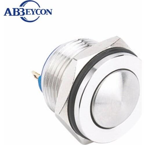 16175 16mm Domed Head Button Switches Momenatry Flat Lens Pin Terminal Reset Push Button Switch
