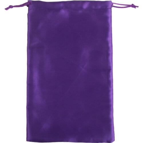 18X30cm blank Jewelry gift silk satin packaging bags, human women Virgin hair extension bundles packing carry shipping bags