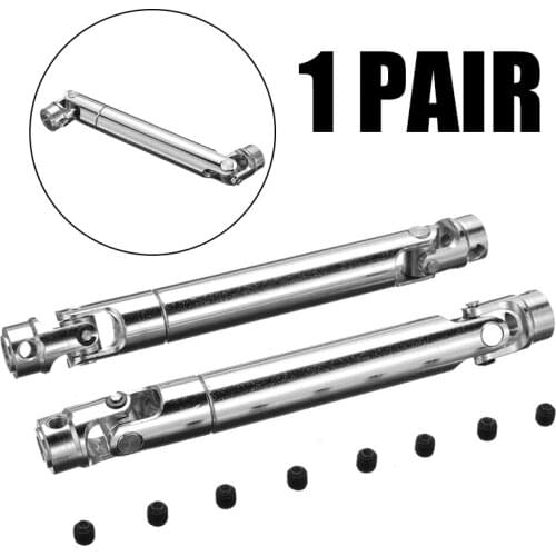 2pcs 110-155mm Stainless Steel Drive Shaft RC Car Upgrade Parts Fit For 1/10 Axial SCX10 D90 RC Crawler Accessories