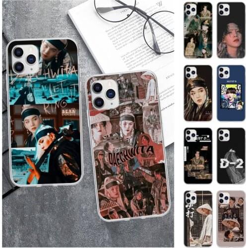 Agust D Suga King Kpop Phone Case For Samsung Galaxy A51 A71 S20 S10e S8 S7 S9 S10 Plus Transparent Cover