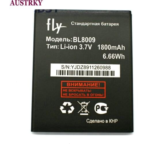 New BL8009 Battery For FLY FS451 Nimbus 1 BL 8009 Phone 1800mAh Baterij Batterie Batteries + Tracking Code