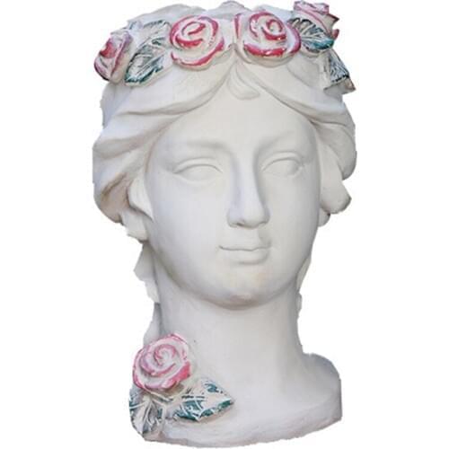 RETRO VENUS GODDESS CEMENT FLOWER POT GARDEN FLESHINESS PLANT PLANTING POTTED HANDMADE ART HOME GARDEN DESKTOP DECORATION R3005