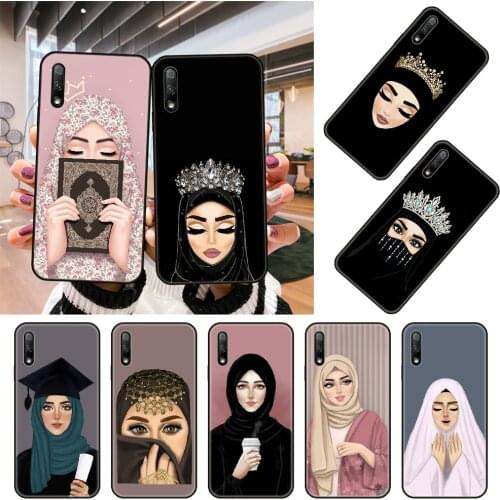 Phone Case For Huawei Honor 9X 9 9A 10 20 8X 8A 8S 7X 7A i 6A Pro Play Lite Black Cover Waterproof Trend Arabic Muslim Islamic