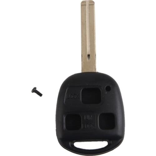 Black 3 Button Remote Key Case Keyless FOB Shell For Lexus SC430
