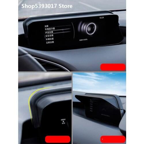 For Mazda 3 Axela 2021 2020 2019 Car Navigation Central Control Display Hood Modified Sunshade Interior Decoration Accessorie