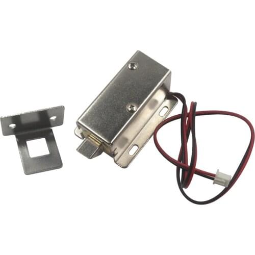 24V Cabinet Door Electric Lock Tongue Down Assembly Solenoid with Lock Buckle