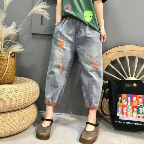 F&JE Womens Ripped Jeans