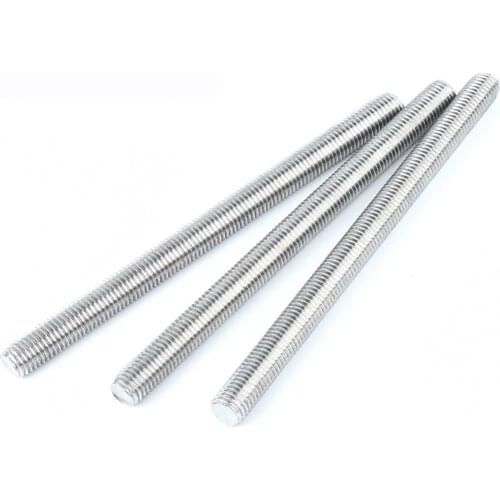 Full Threaded Rod M6-M12 Metric Wire Screw Rod Bolt Bar Studs Carbon Steel Bright Zinc Plated Length 120mm-300mm