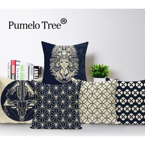 Geometry Pillowcase Lattice Pillow Cover Home Decor Cushion Cover Print Pillow Cases 45x45cm Car Pillow Case Sofa Decoration