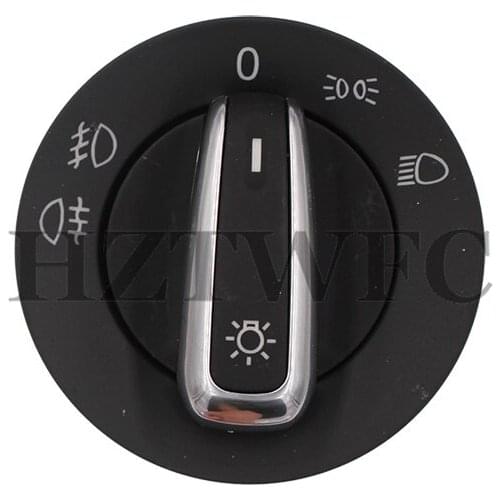 Chrome Headlight Switch For VW Passat B5 B5.5 Golf Bora JETTA MK4 For Beetle SHARAN Polo Seat Alhambra 3B0 941 531 3BD941531
