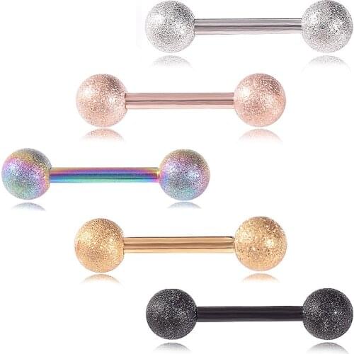 10mm Stainless Steel Barbell Tongue Button Ring New Fashion Bar Surgical Piercing Sexy Body Piercing Jewelry
