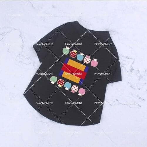 Summer Fashion Print Pet Dog Clothes for Small Dogs Clothing Yorkies Cool Tshirt Dog Accessories Poodle Cotton Costume PC1551