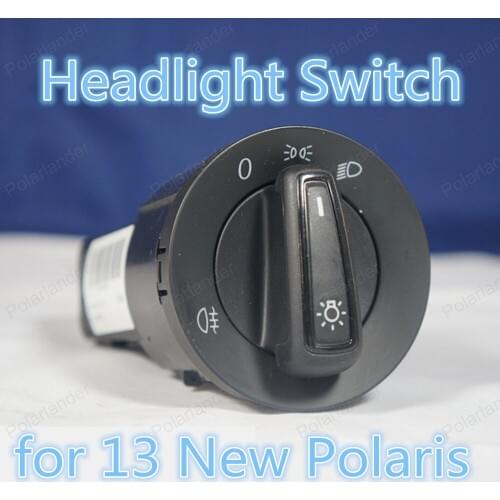 Polarlander New Headlight Switch Knob Button for 13 New P/olaris 18G941531c Fog Headlight Lamp