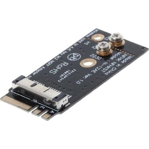 2020 New BCM94360CS2 BCM943224PCIEBT2 A/E Key NGFF M.2 Adapter Card Module 12+6 Pin Wireless WIFI Speed Computer Accessories