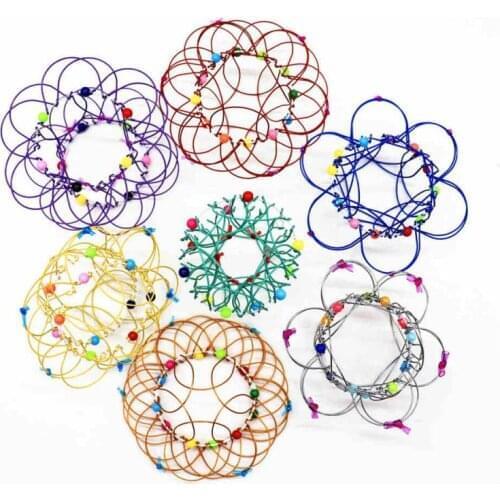 New Mandala Unzip Toy Variety Flower Basket Thirty-Six Variable Mild Steel Hoop Childrens Toy Kids DIY Creative Handicraft Toy